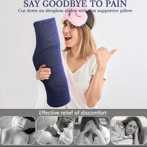 1pc Cervical Neck Pillow For Sleeping, Memory Foam Pillow Bolster, & Ergonomic